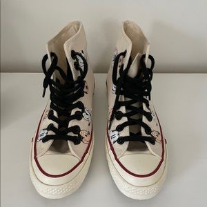 Mickey Kith x Converse hi-top shoes